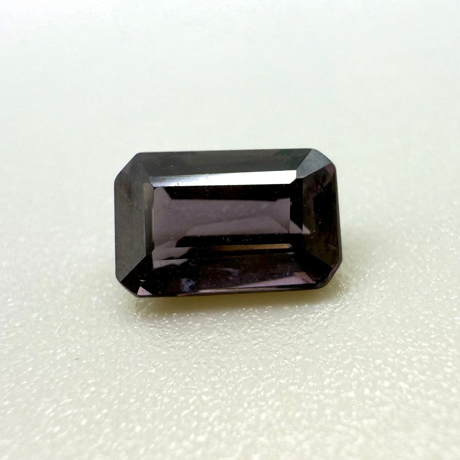 Natural Pale Purple Spinel gemstone, emerald cut
