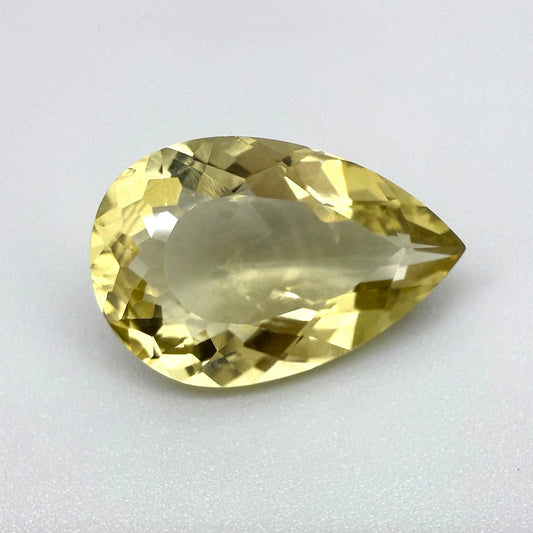 Lemon Quartz Pear 13.39 Ct