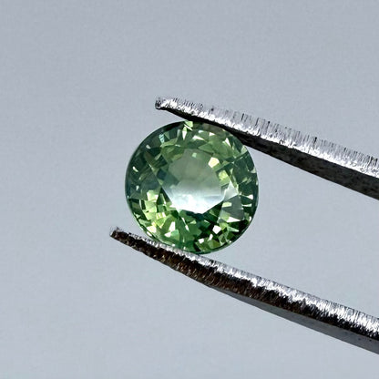Green Sapphire Round 0.79 Ct