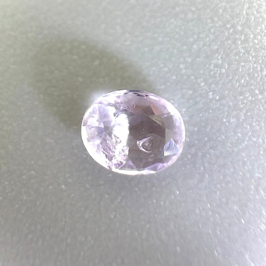 Pale Purple Sapphire Oval 0.27 Ct