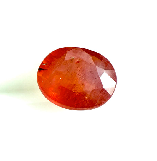 Orange Sapphire Oval 1.15 Ct