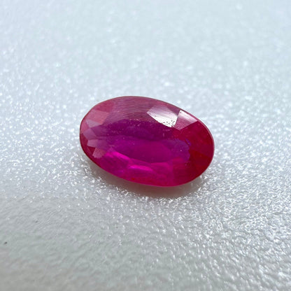 Pink-Red Ruby Oval 0.31 Ct