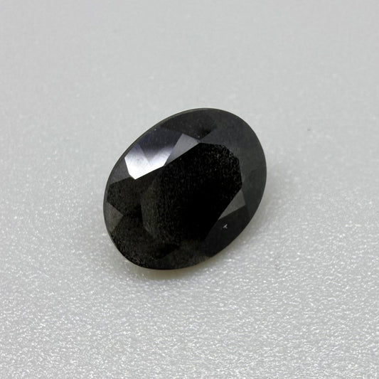 Black-Anthracite/Dark-Violet Scapolite Oval 2.45 Ct