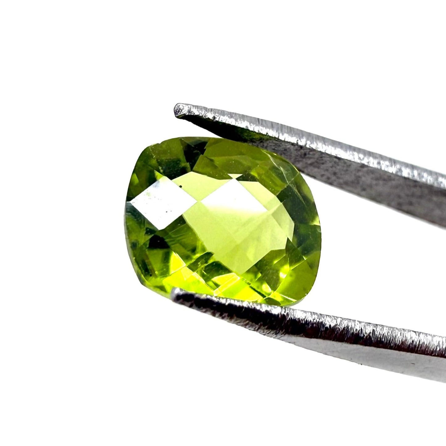 Yellow Green Peridot Cushion 1.58 Ct