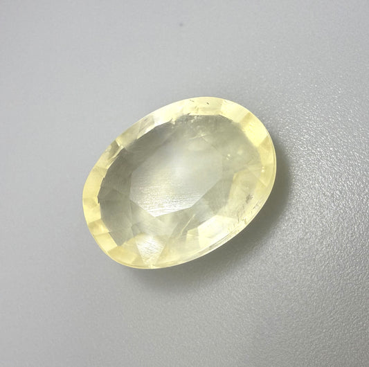 Big Pastel Yellow Opal Oval 7.98 Ct