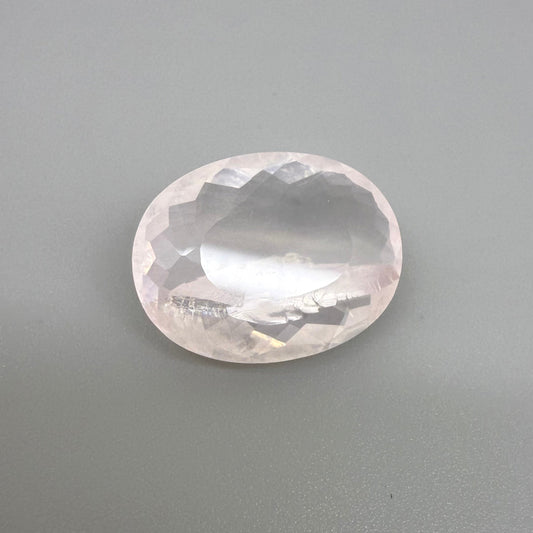 Big Rose Quartz Oval 21.28 Ct