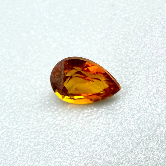 Fiery Orange Spessartine Pear 0.57 Ct