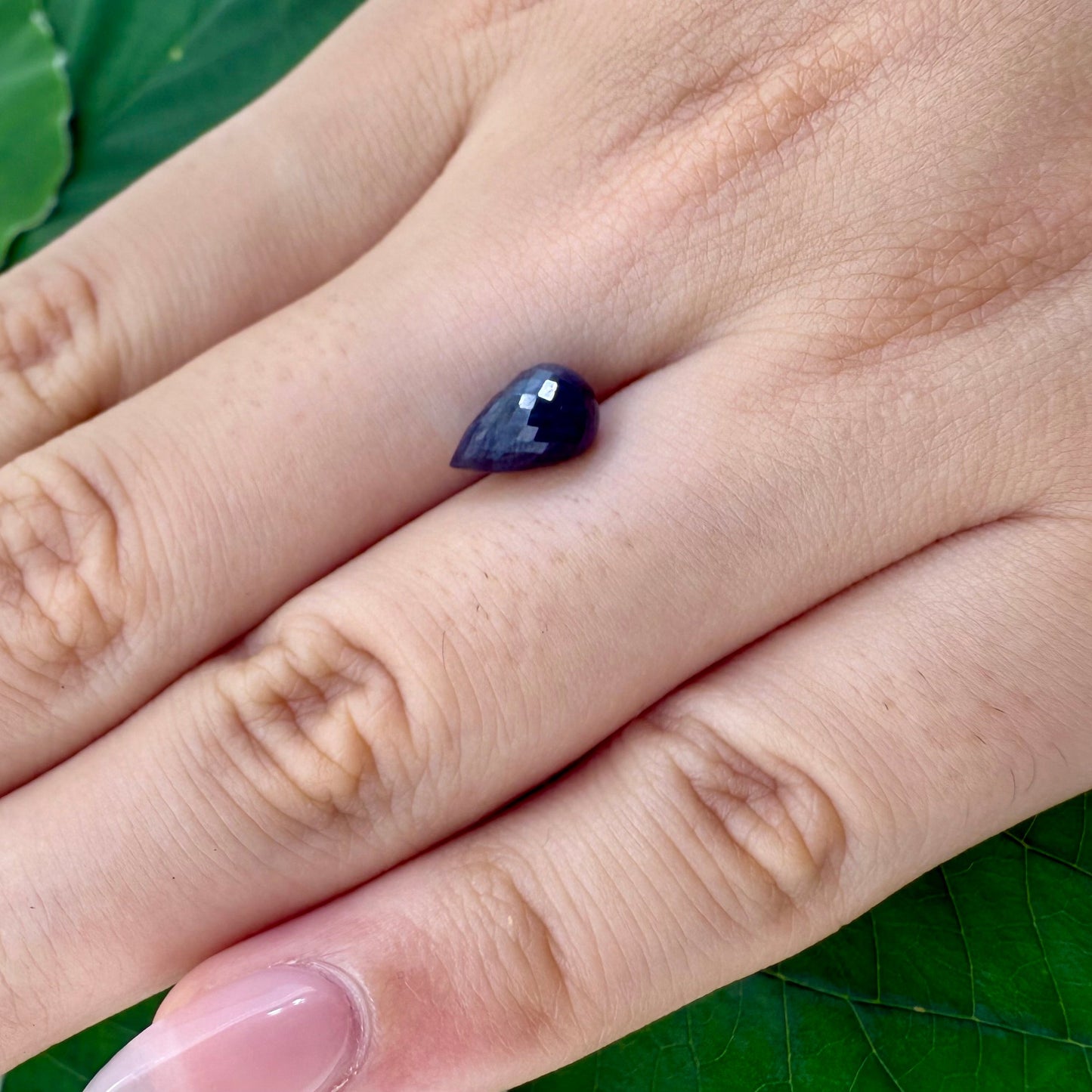 Very Dark Blue Sapphire Pineapple 2.62 Ct