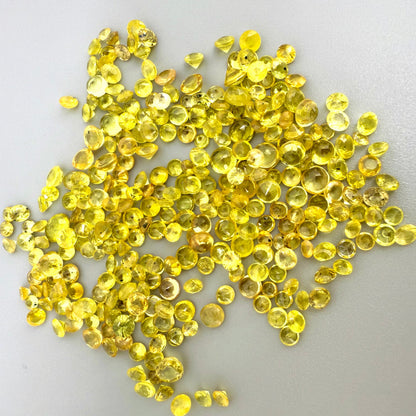 Yellow Sapphire Lot Round 24.38 Ct