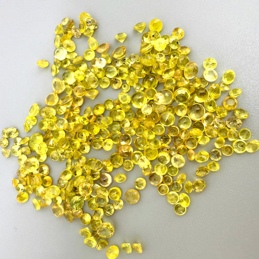 Yellow Sapphire Lot Round 24.38 Ct