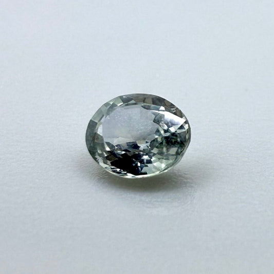 Pastel Green Sapphire Oval 0.68 Ct