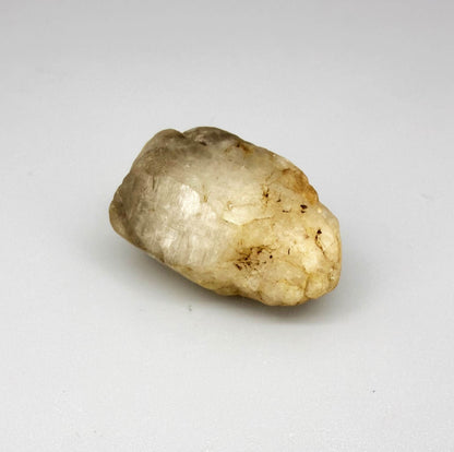 Natural champagne gold topaz rough stone, untreated milky translucent topaz in raw form