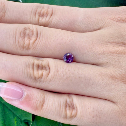 Purple Sapphire Round 0.51 Ct