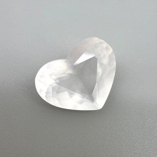 Big White Quartz Heart 10.88 Ct