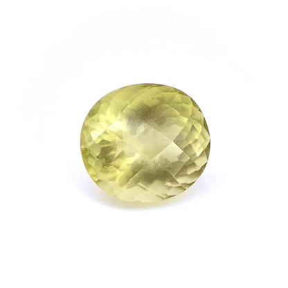 Lemon Quartz Oval 9.33 Ct