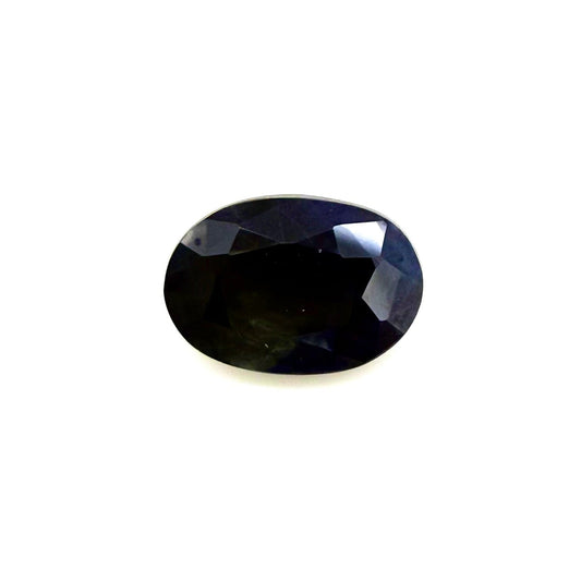 Very Dark Blue Sapphire Oval 2.9 Ct