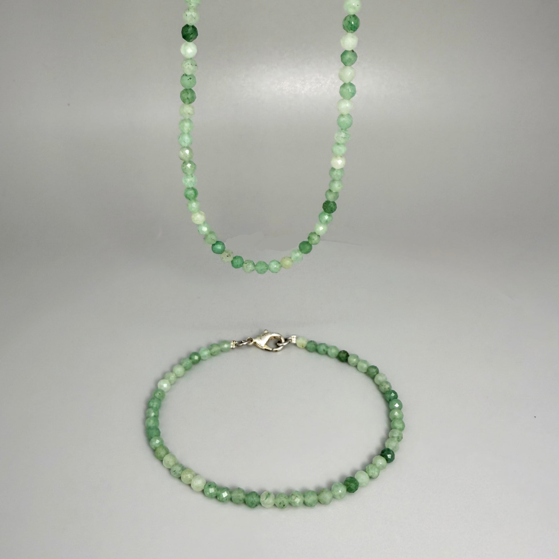 Fine Aventurine gemstone beads Necklace & Bracelet