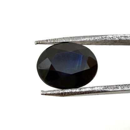 Dark Blue Sapphire Oval 1.9 Ct
