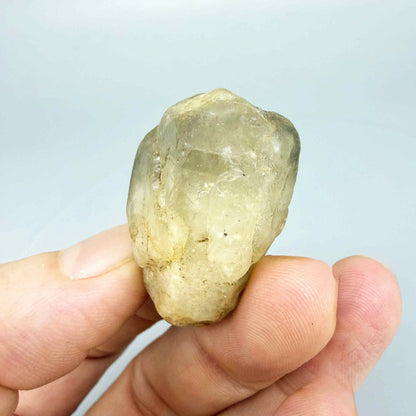 Natural champagne gold topaz rough stone, untreated milky translucent topaz in raw form