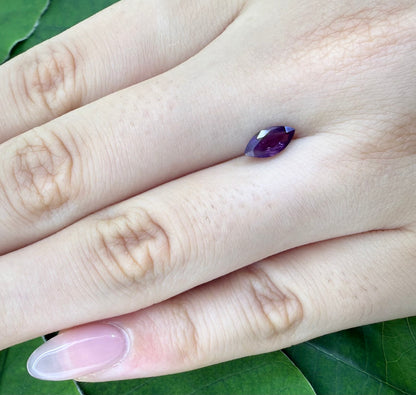 Purple Sapphire Marquise 0.84 Ct