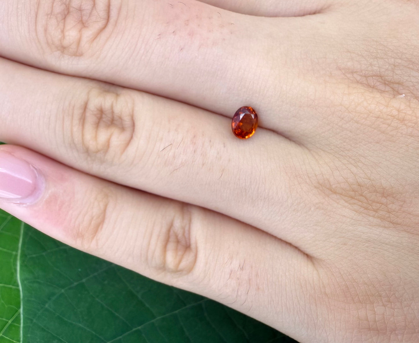 Fiery Orange Spessartine Oval 0.56 Ct