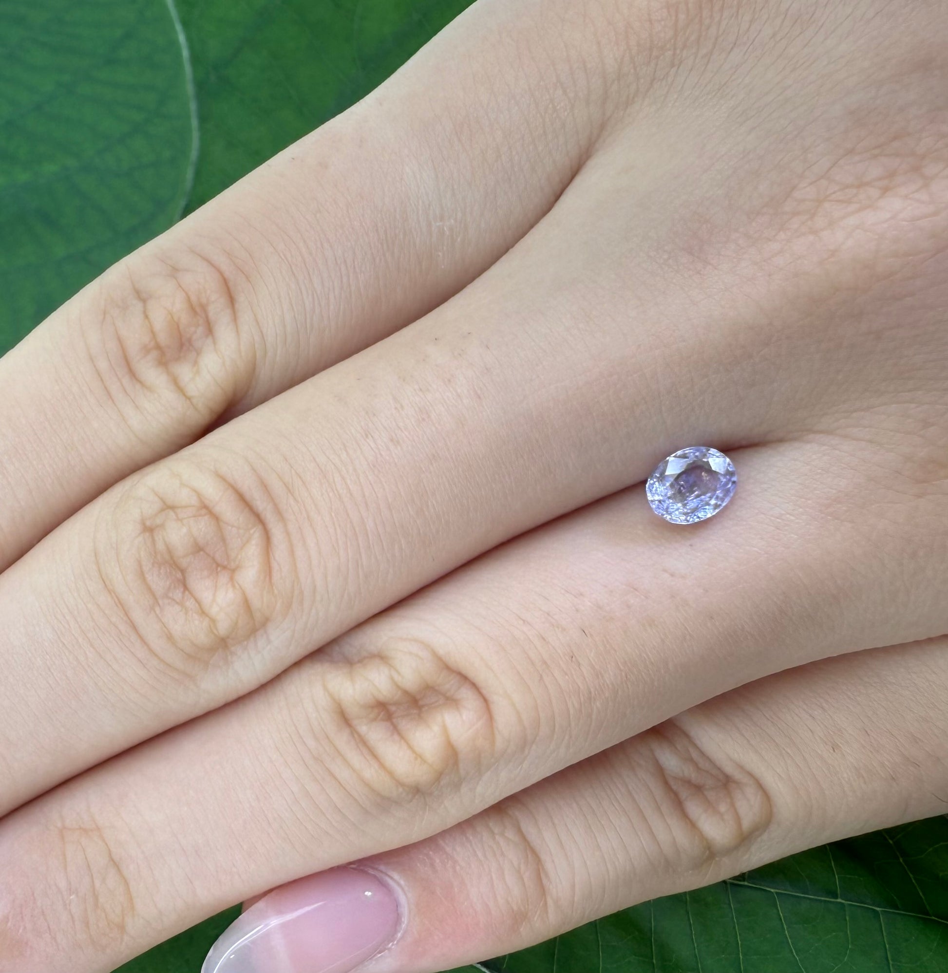 Natural Purplish Blue Sapphire gemstone oval cut