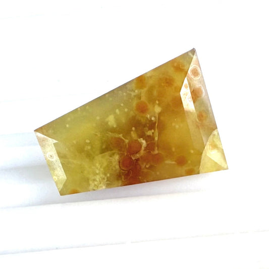 Bi-Color (Yellow Hues w. Orange Spots) Prasopal Fancy 10.6 Ct
