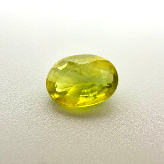 Bi-Color (Yellow Greenish) Sapphire Oval 1.32 Ct