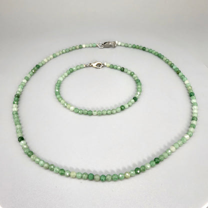 Fine Aventurine gemstone beads Necklace & Bracelet