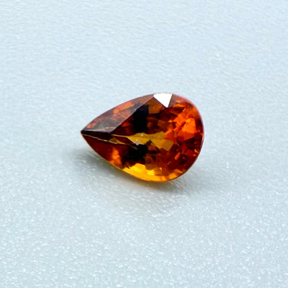 Fiery Orange Spessartine Pear 0.49 Ct