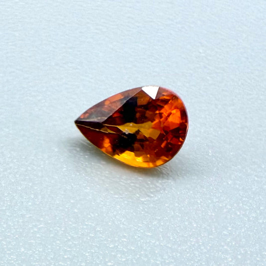 Fiery Orange Spessartine Pear 0.49 Ct