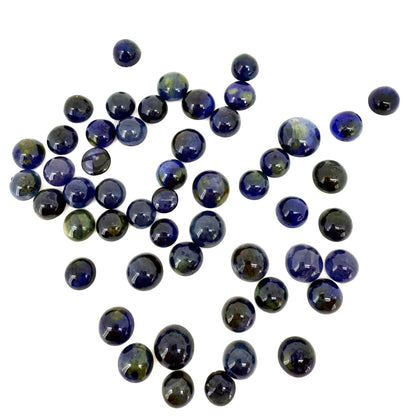 Bi-Color (vibrant Blue Moss Green) Sapphire Lot Cabochon 156.14 Ct