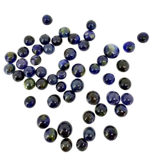 Bi-Color (vibrant Blue Moss Green) Sapphire Lot Cabochon 156.14 Ct