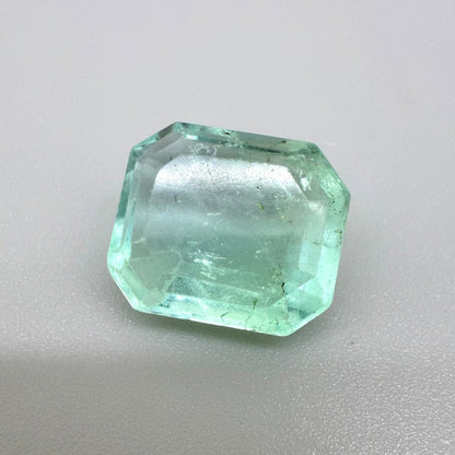 Pastel Turquoise Fluorite Emerald cut 17.9 Ct