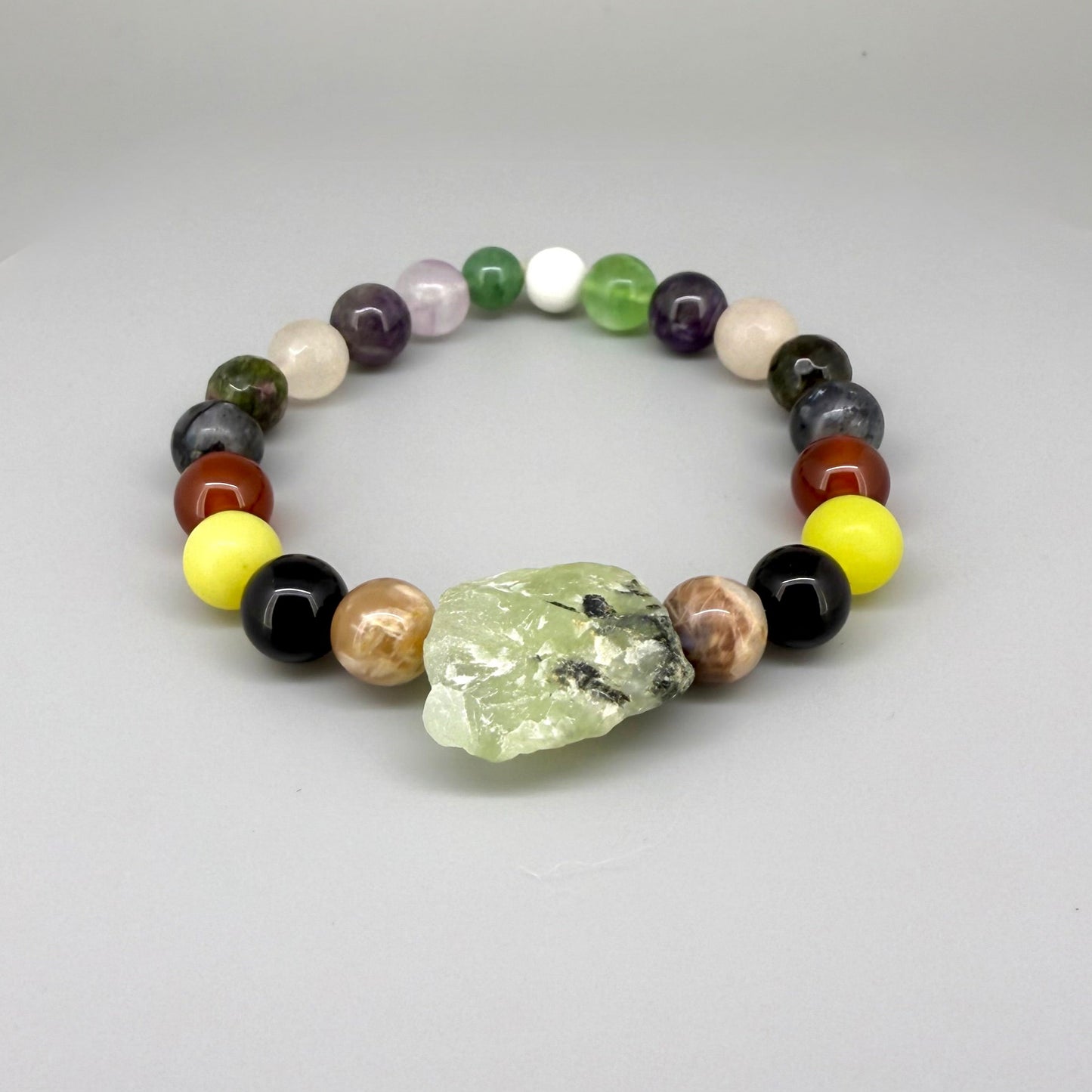 Birthday Bracelets made of natural gemstones, seven designs for each day of the week, handmade spiritual jewelry.