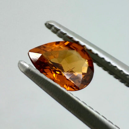 Hessonite Pear 0.37 Ct
