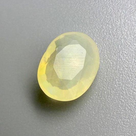 Milky Pastel Yellow Opal Oval 0.73 Ct