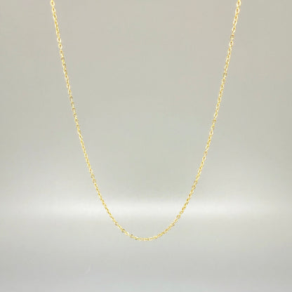 44 cm gold tone stainless steel chain, polished finish, perfect for pairing with gemstone pendants.