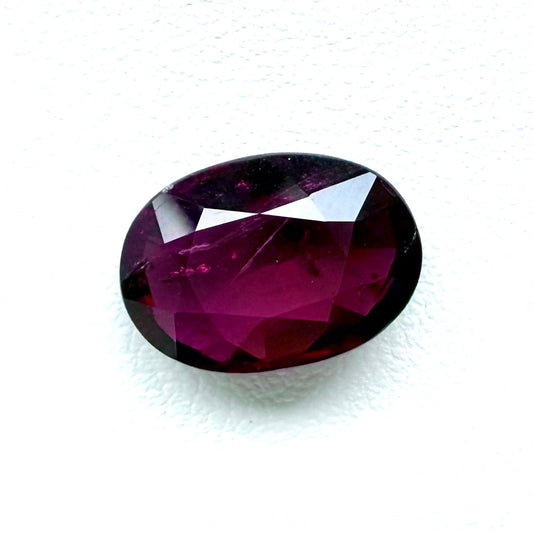 Dark Purple Rubellite Oval 5.84 Ct