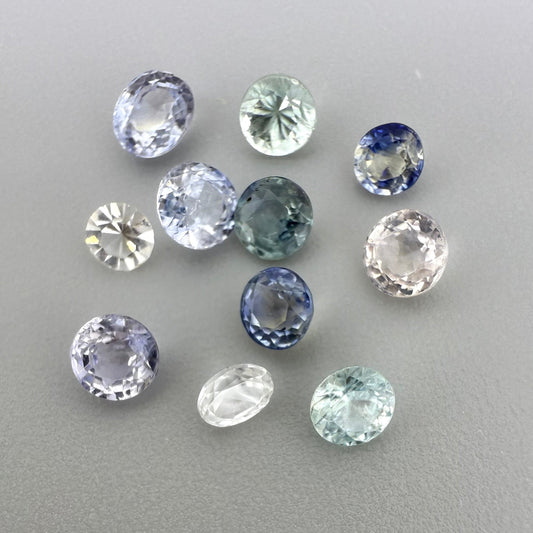 Multi Color (Pastel) Sapphire Lot 1.7 Ct