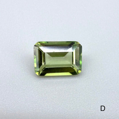 Pale Green Topaz Lot Baguette 8.3 Ct