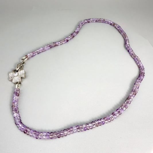 Fine Amethyst gemstone bead Necklace