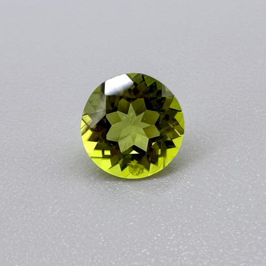 Yellow Green Peridot Round 1.36 Ct