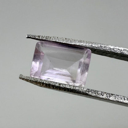 Very Pale Purple Amethyst Rectangular  0.78 Ct