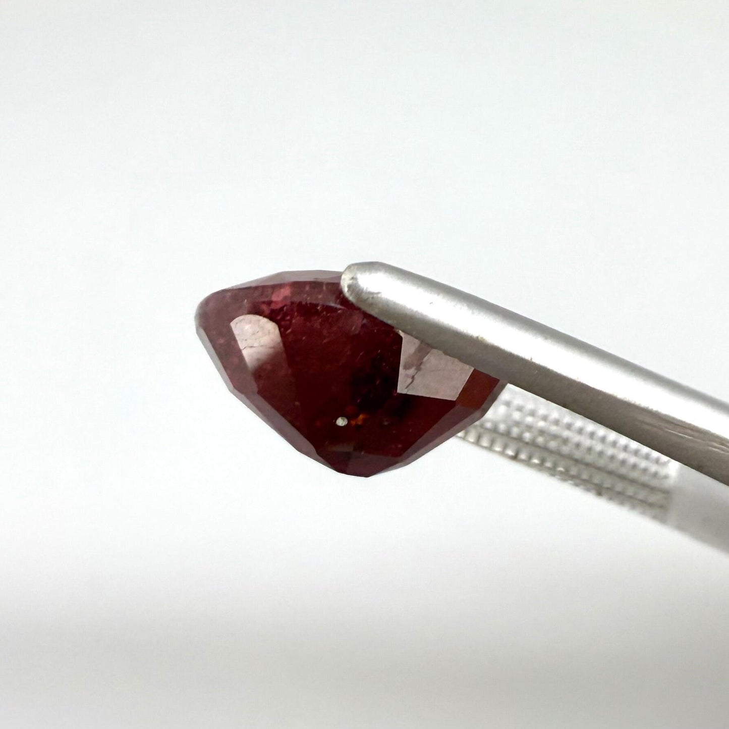 4.5 ct natural ruby from Madagascar, oval cut with vibrant red color.