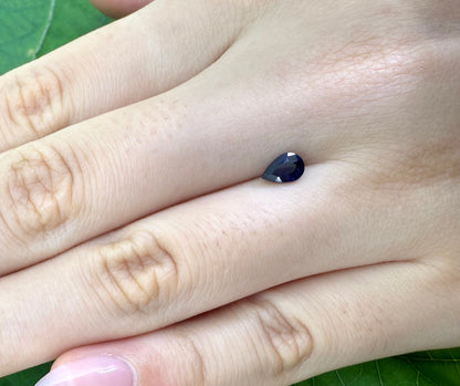 Blue Sapphire Pear 0.46 Ct