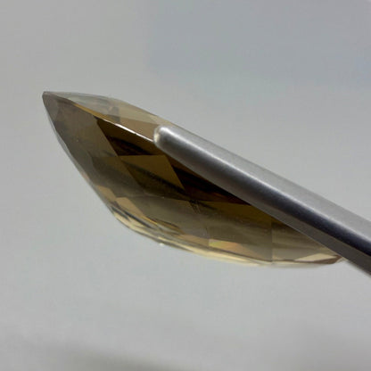 Big Golden-Brown Citrine Pear 17.41 Ct