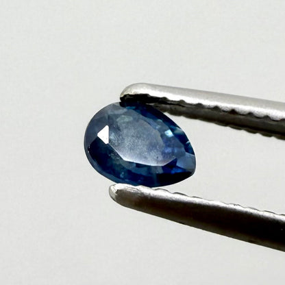 Blue Sapphire Pear 0.3 Ct