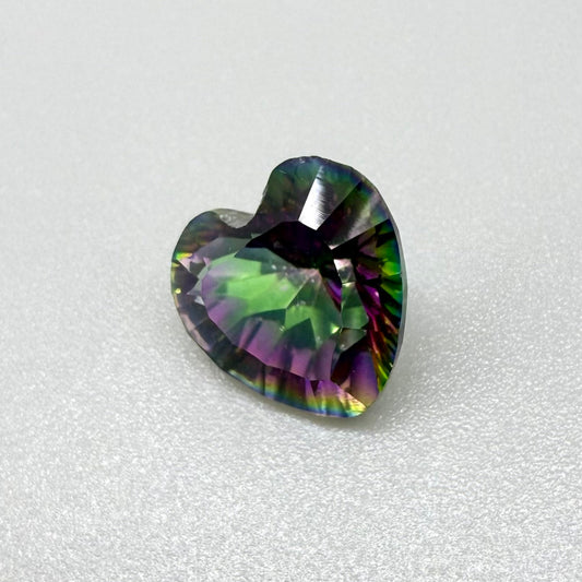 Mystic Quartz Heart 5.25 Ct
