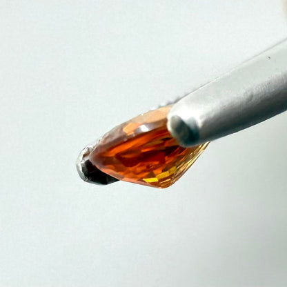 Fiery Orange Spessartine Pear 0.39 Ct